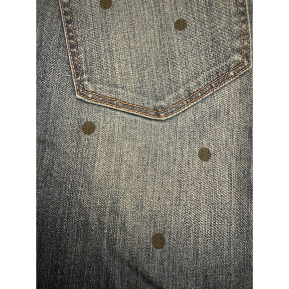 LOFT Polka Dot Jeans Modern Skinny Sz 12 - Picture 4 of 11